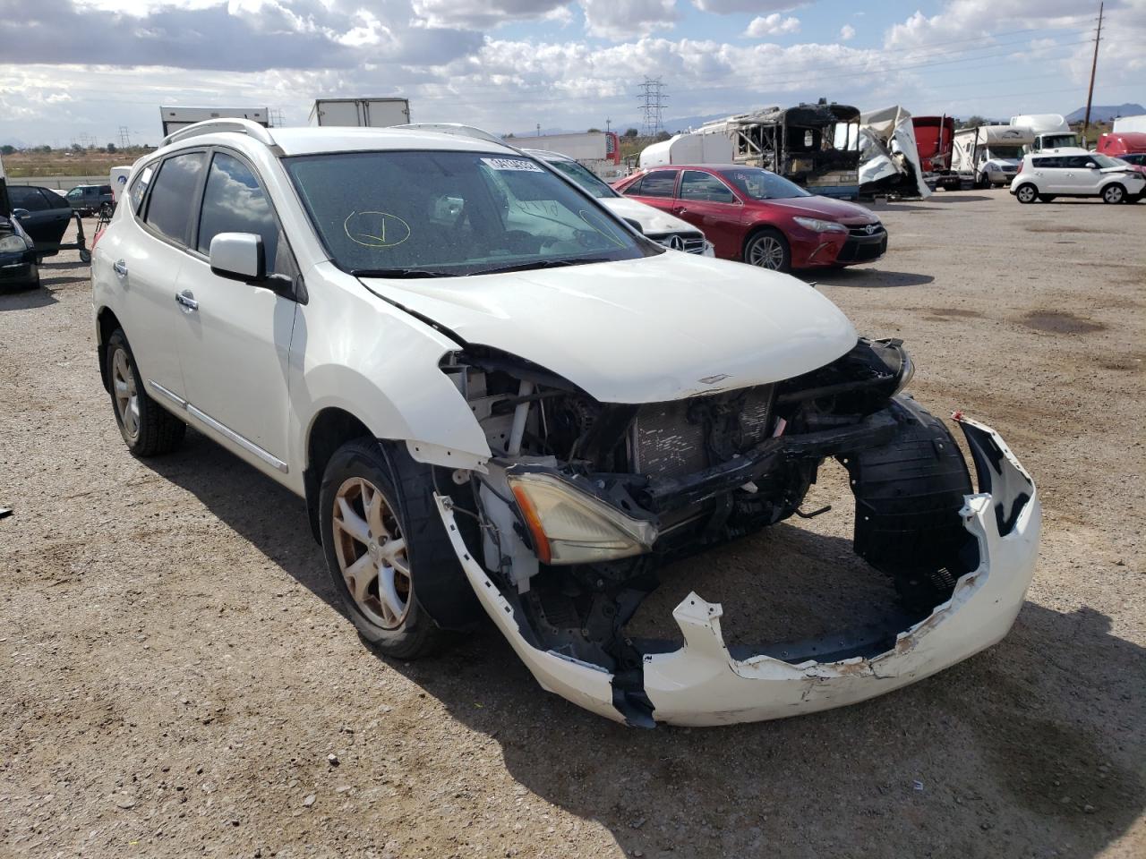 NISSAN ROGUE S 2011 with VIN JN8AS5MT5BW179124 - Photo from auction
