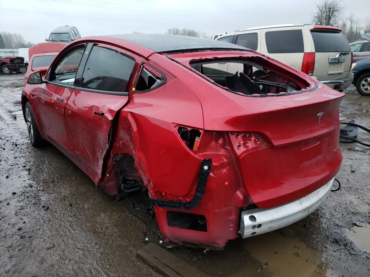 Photo 3 from auction – 2020 TESLA MODEL Y with VIN 5YJYGDEE5LF057018