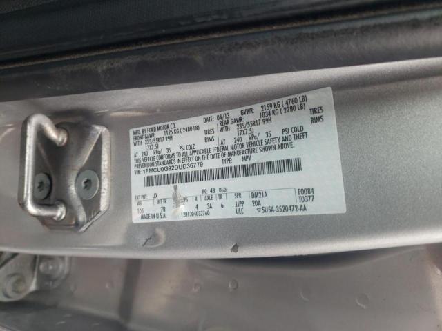 Photo 10 from auction – 2013 FORD ESCAPE SE with VIN 1FMCU0G92DUD36779