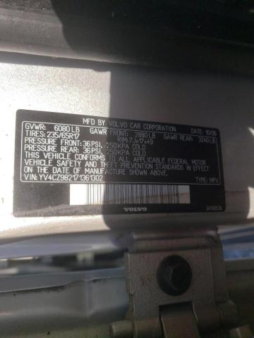 Photo 10 from auction – 2007 VOLVO XC90 3.2 with VIN YV4CZ982171361302
