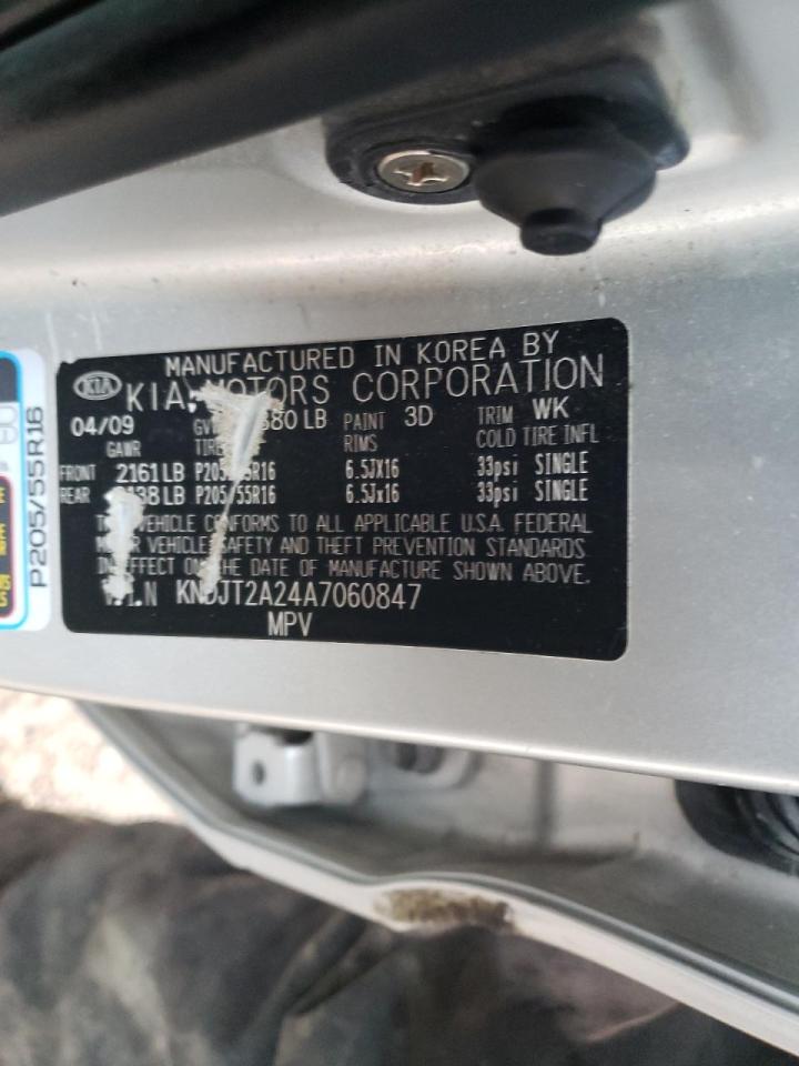 Photo 10 from auction – 2010 KIA SOUL with VIN KNDJT2A24A7060847
