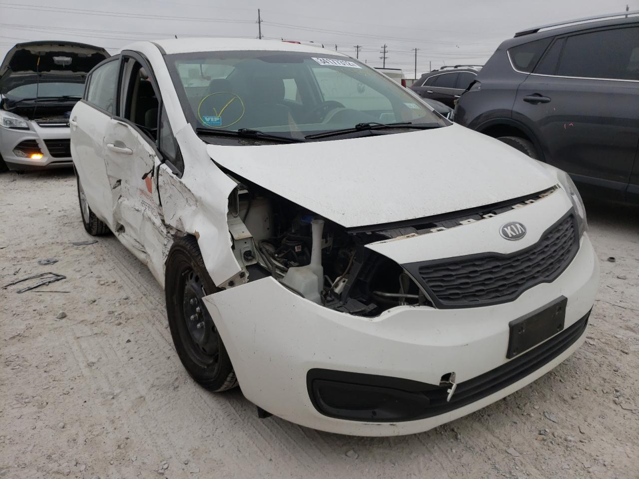 KIA RIO LX 2014 with VIN KNADM4A31E6394325 - Photo from auction