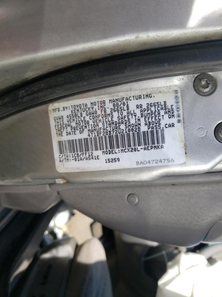 Photo 10 from auction – 2002 TOYOTA AVALON XL with VIN 4T1BF28B72U210028