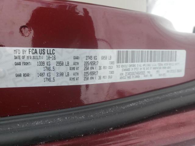 Photo 10 from auction – 2017 DODGE GRAND CARA with VIN 2C4RDGBG7HR605925