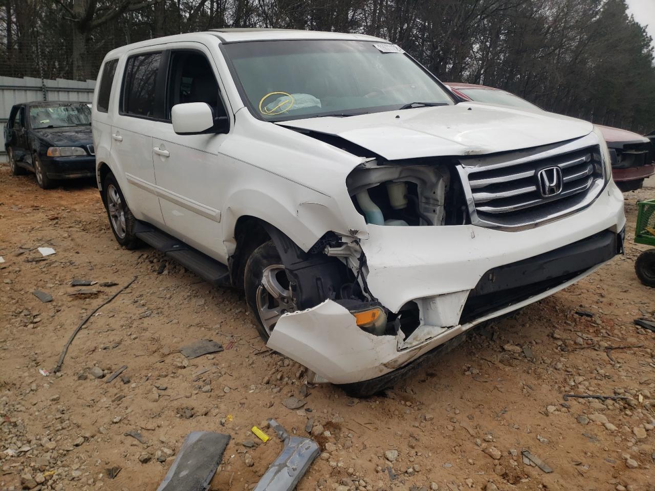 HONDA PILOT EXL 2012 with VIN 5FNYF3H61CB027029 - Photo from auction
