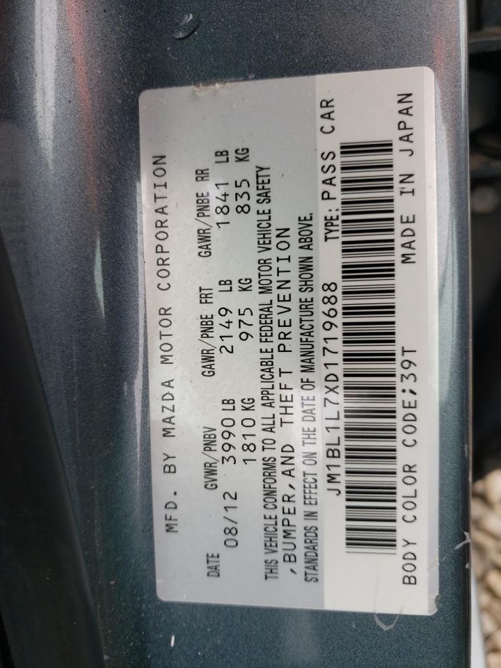 Photo 10 from auction – 2013 MAZDA 3 I with VIN JM1BL1L7XD1719688