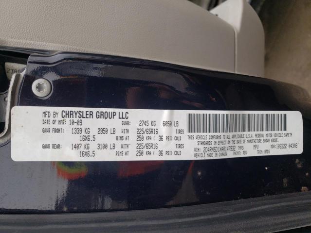 Foto 10 de la subasta – 2010 DODGE GRAND CARA con VIN 2D4RN5D1XAR147932