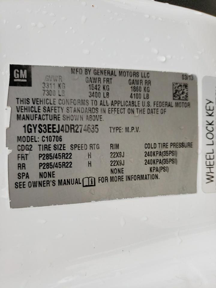 Photo 10 from auction – 2013 CADILLAC ESCALADE H with VIN 1GYS3EEJ4DR274635