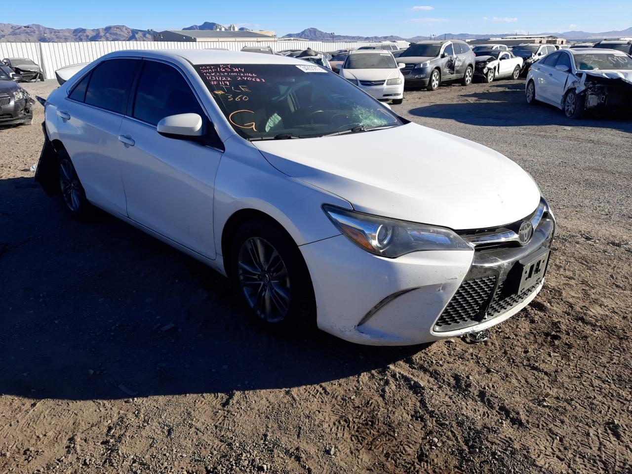 TOYOTA CAMRY LE 2016 with VIN 4T1BF1FK1GU137114 - Photo from auction