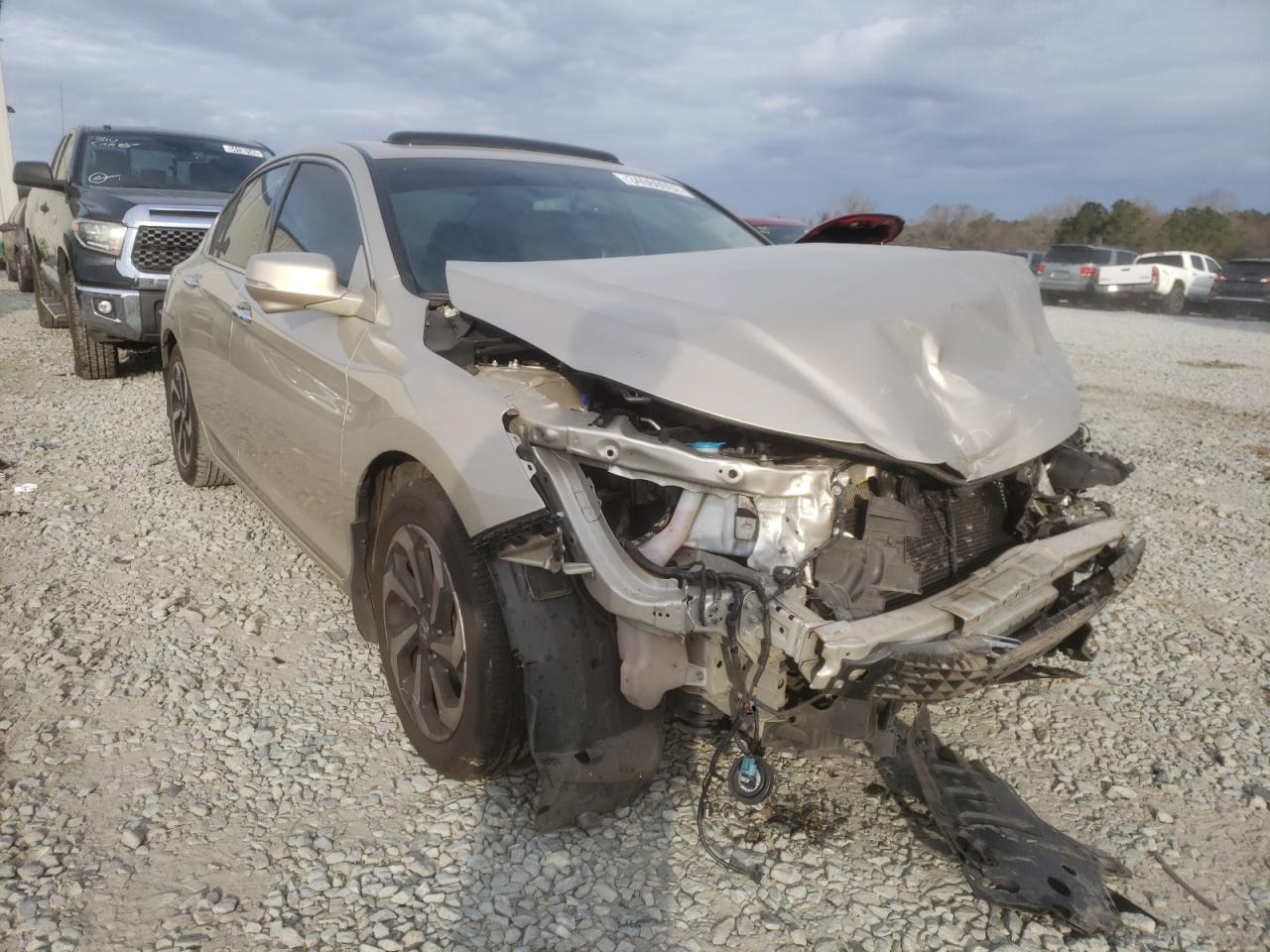 HONDA ACCORD EXL 2016 with VIN 1HGCR3F80GA017632 - Photo from auction