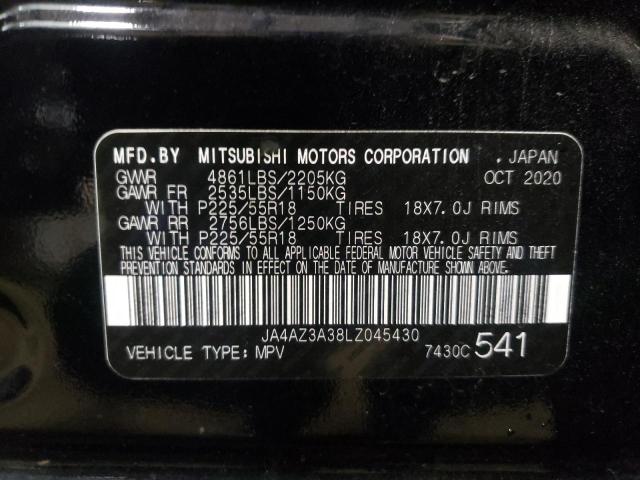 Photo 10 from auction – 2020 MITSUBISHI OUTLANDER with VIN JA4AZ3A38LZ045430