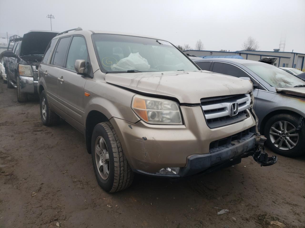 HONDA PILOT EXL 2007 with VIN 5FNYF18537B022853 - Photo from auction
