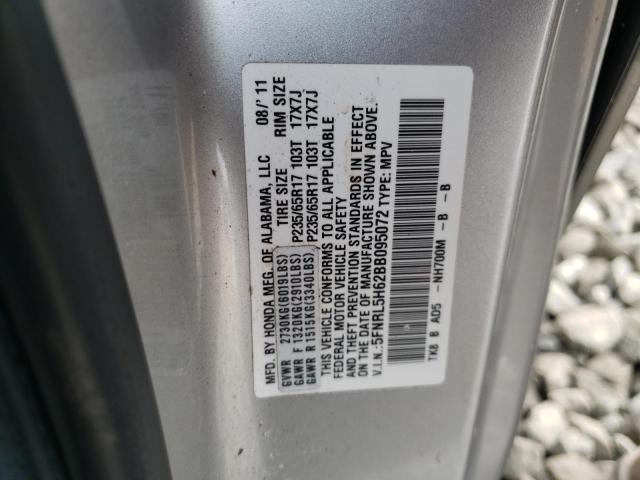 Photo 10 from auction – 2011 HONDA ODYSSEY EX with VIN 5FNRL5H62BB095072