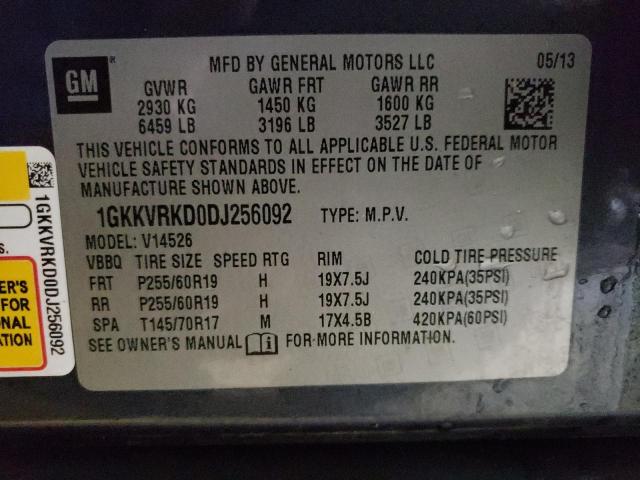 Photo 10 from auction – 2013 GMC ACADIA SLT with VIN 1GKKVRKD0DJ256092