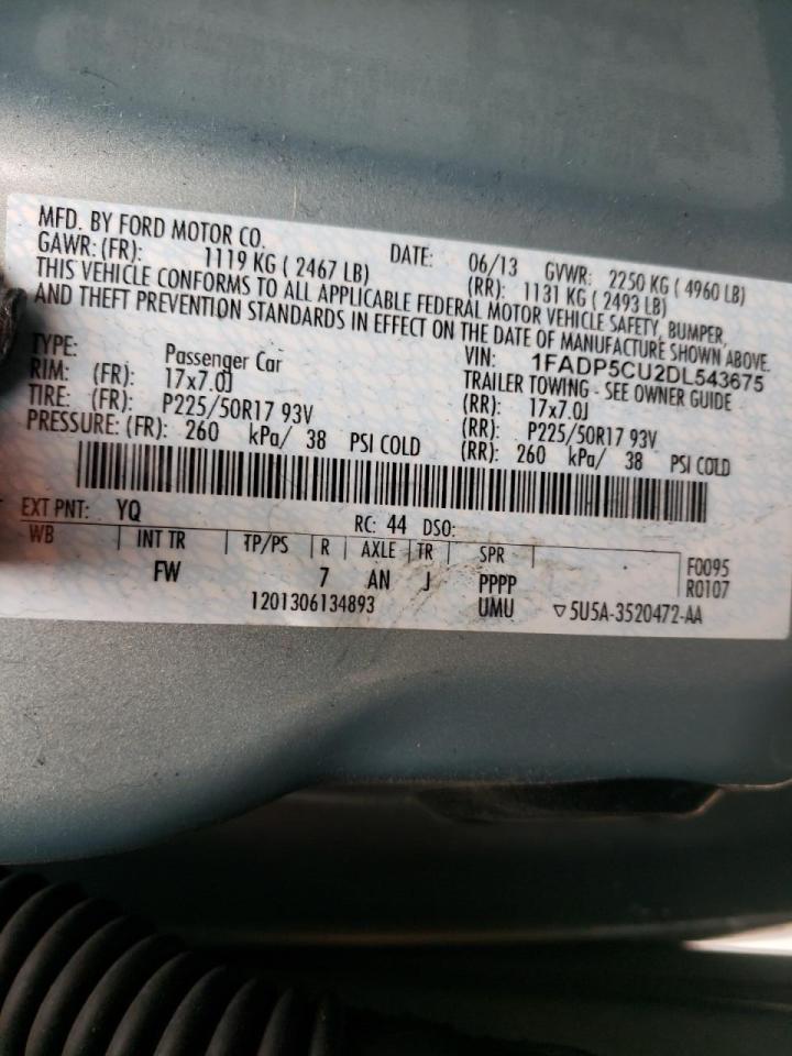 Photo 10 from auction – 2013 FORD C-MAX PREM with VIN 1FADP5CU2DL543675