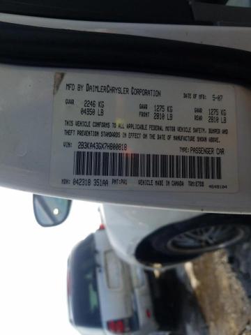 Photo 10 from auction – 2007 DODGE CHARGER SE with VIN 2B3KA43GX7H800818