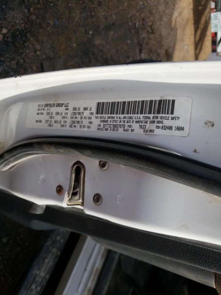 Photo 10 from auction – 2011 DODGE RAM 2500 with VIN 3D7TT2CT8BG578759