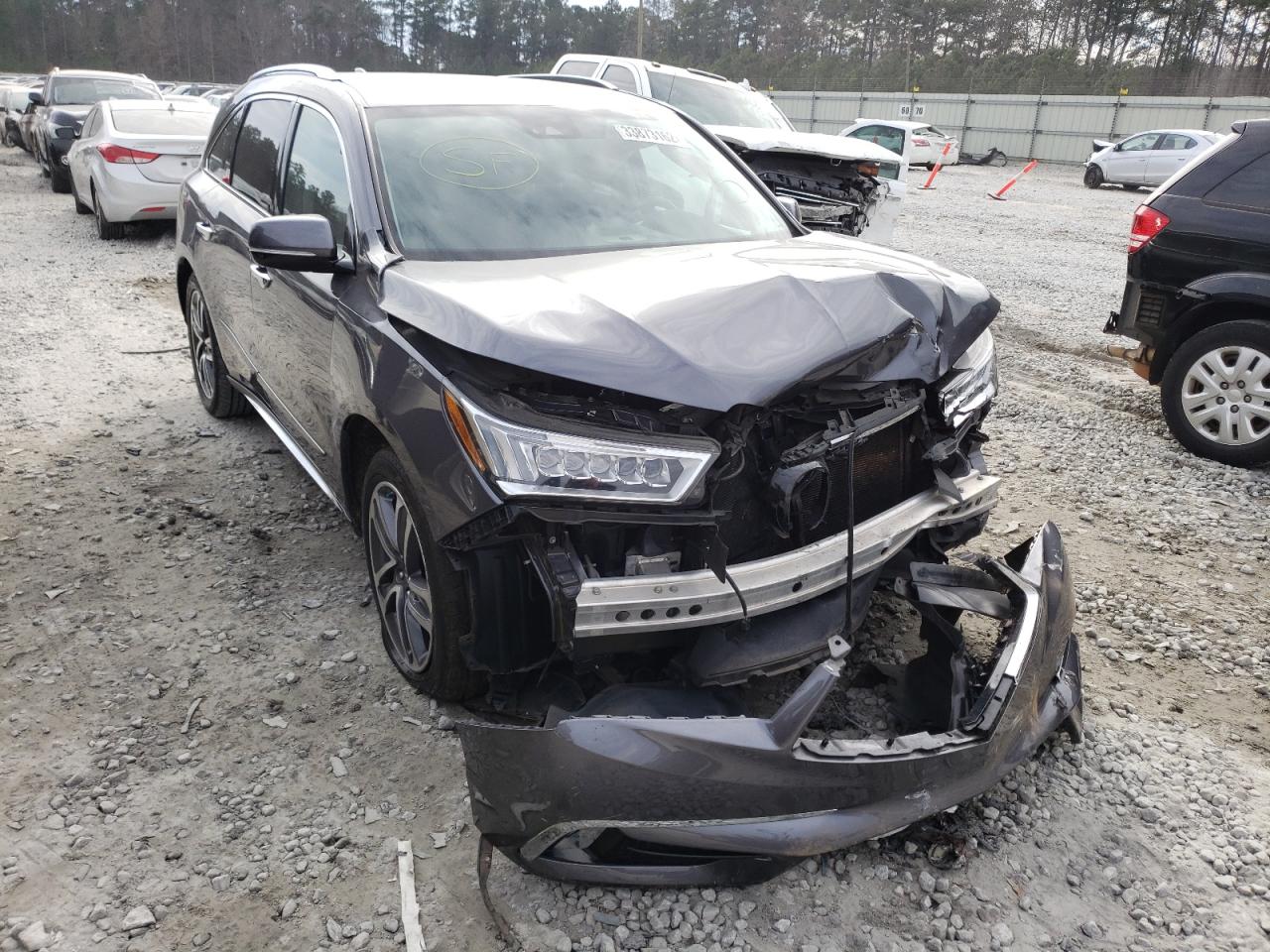 ACURA MDX ADVANC 2017 with VIN 5FRYD3H87HB008806 - Photo from auction