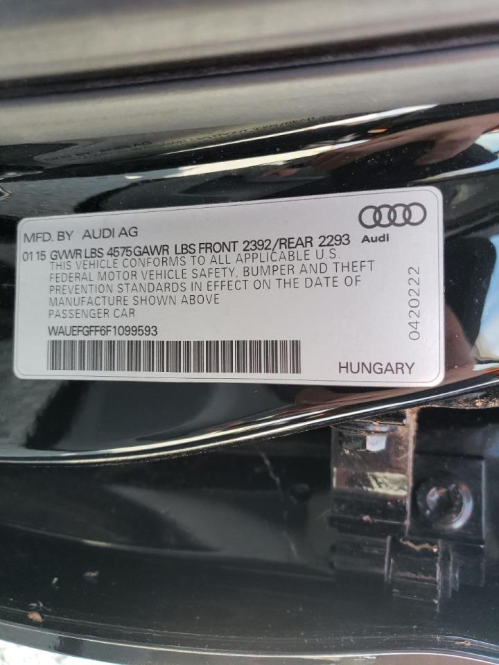 Photo 10 from auction – 2015 AUDI A3 PREMIUM with VIN WAUEFGFF6F1099593