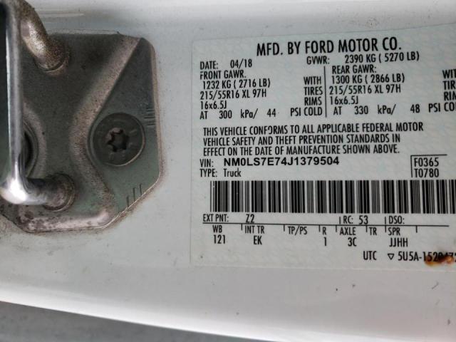 Photo 10 from auction – 2018 FORD TRANSIT CO with VIN NM0LS7E74J1379504