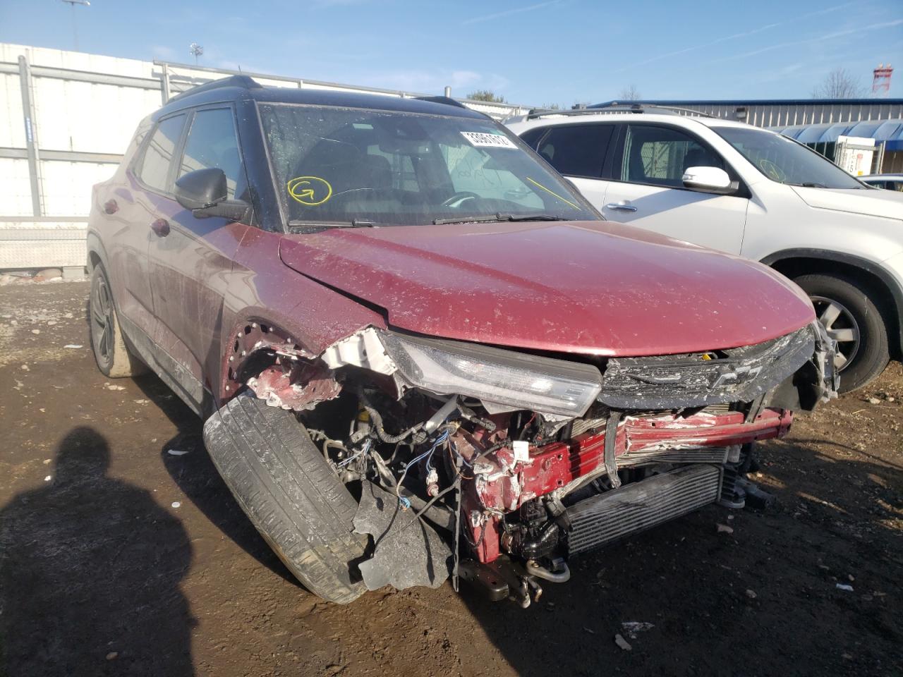 CHEVROLET TRAILBLAZE 2021 with VIN KL79MTSL8MB020010 - Photo from auction