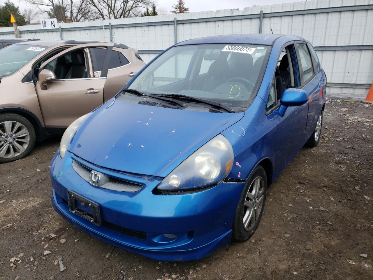 Photo 2 from auction – 2007 HONDA FIT S with VIN JHMGD38657S021615