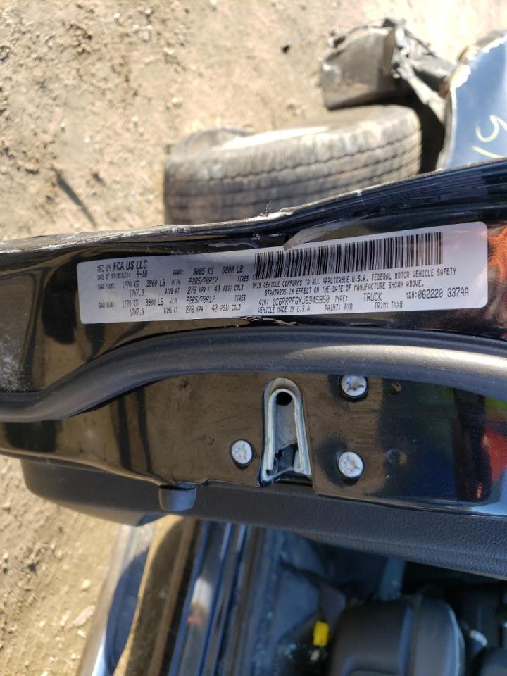 Photo 10 from auction – 2018 RAM 1500 ST with VIN 1C6RR7FGXJS345950
