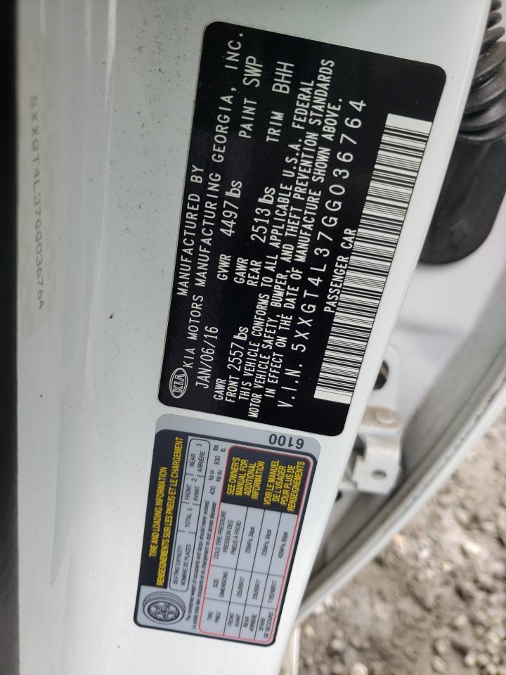 Photo 10 from auction – 2016 KIA OPTIMA LX with VIN 5XXGT4L37GG036764