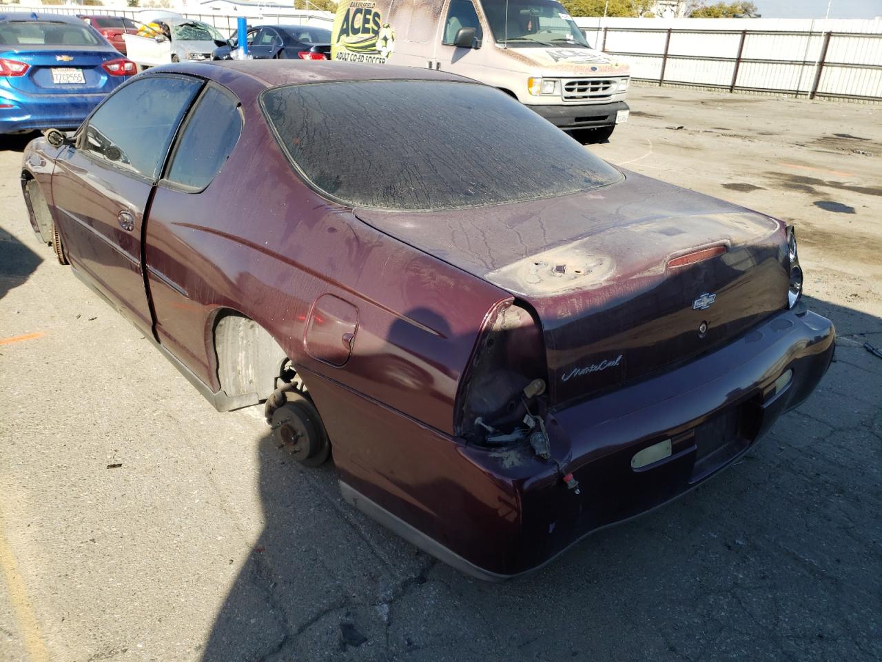 Photo 3 from auction – 2003 CHEVROLET MONTE CARL with VIN 2G1WW12E439288275