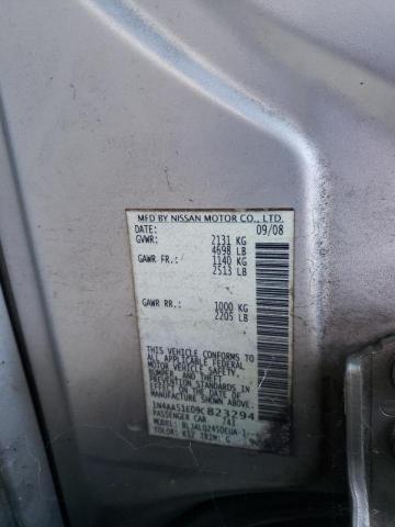 Photo 10 from auction – 2009 NISSAN MAXIMA S with VIN 1N4AA51E09C823294