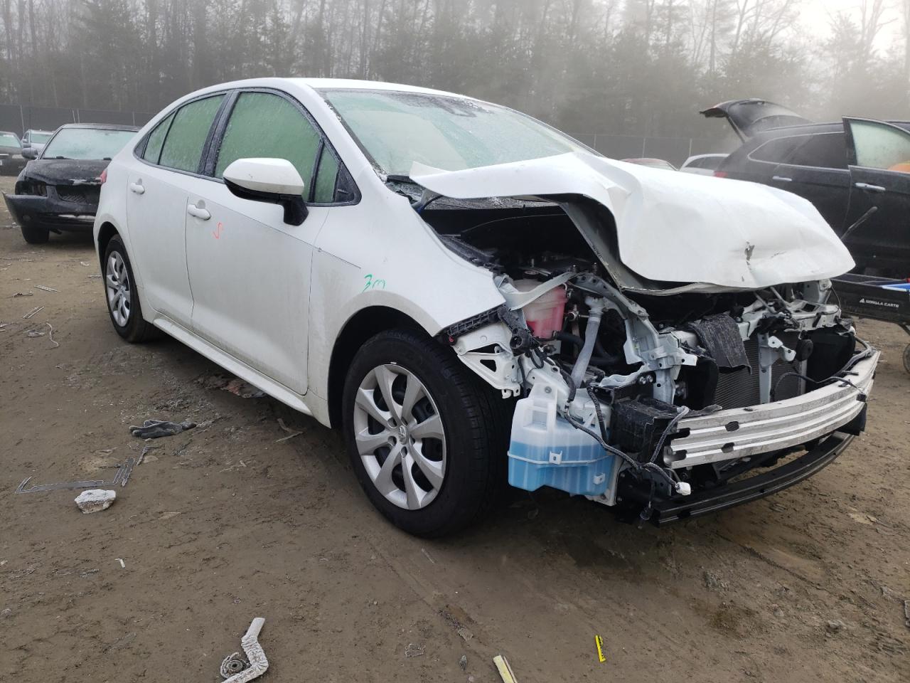 TOYOTA COROLLA LE 2021 with VIN JTDEPMAE4MJ142919 - Photo from auction