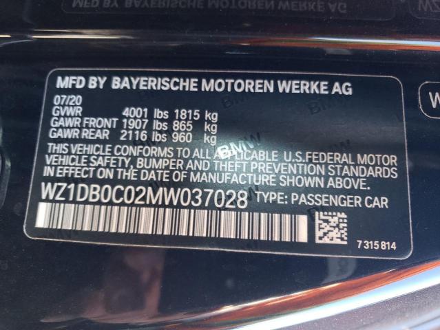 Photo 10 from auction – 2021 TOYOTA SUPRA BASE with VIN WZ1DB0C02MW037028