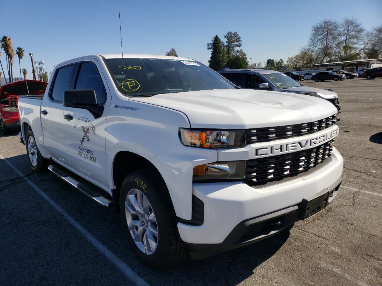CHEVROLET SILVERADO 2021 with VIN 3GCPWBEK9MG432641 - Photo from auction