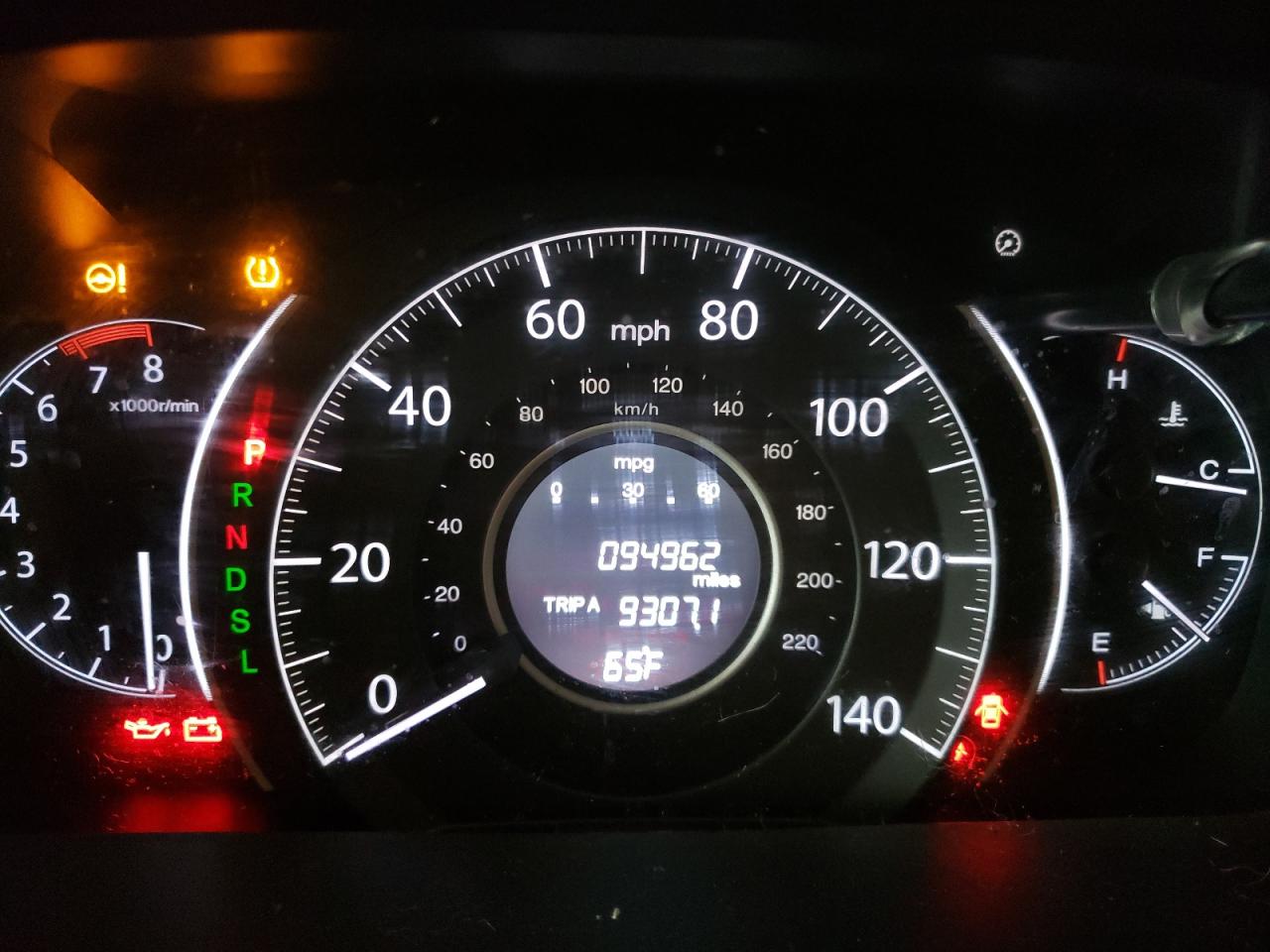 Photo 8 from auction – 2015 HONDA CR-V LX with VIN 3CZRM3H30FG709540