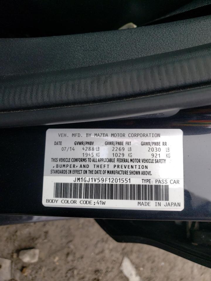 Photo 10 from auction – 2015 MAZDA 6 TOURING with VIN JM1GJ1V59F1201551