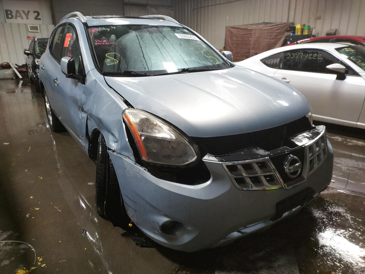 NISSAN ROGUE S 2011 with VIN JN8AS5MV0BW300112 - Photo from auction