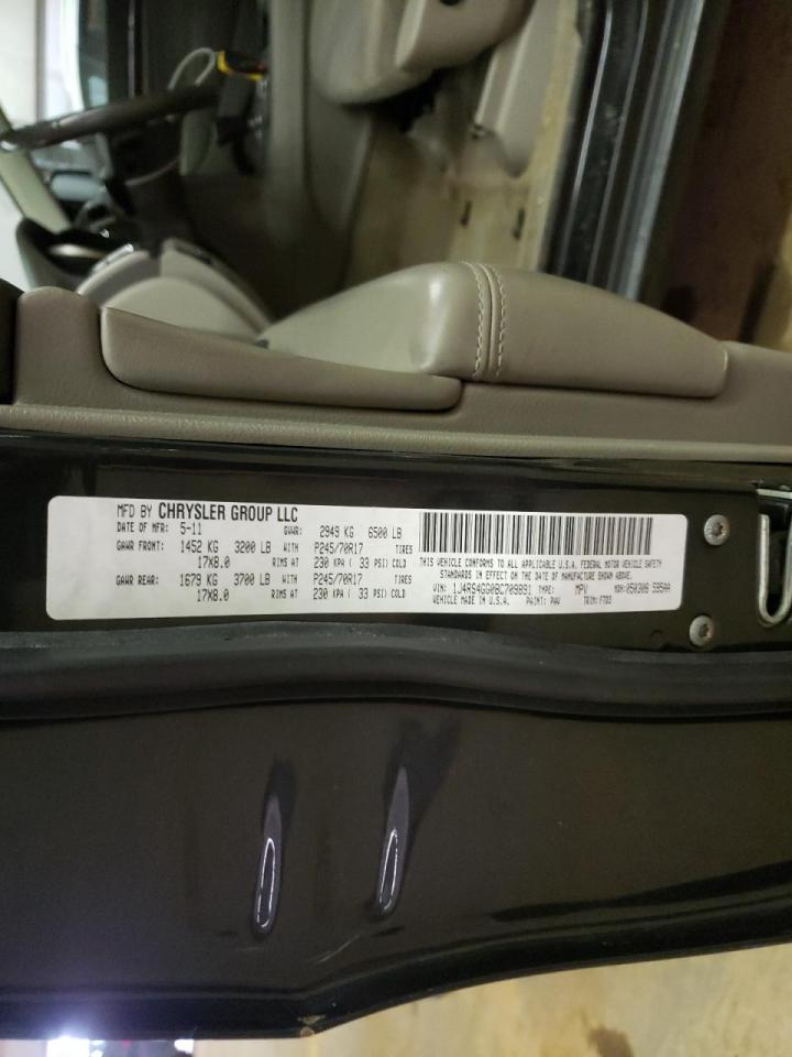 Photo 10 from auction – 2011 JEEP GRAND CHER with VIN 1J4RS4GG0BC709891