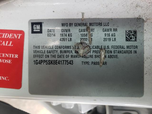 Photo 10 from auction – 2014 BUICK VERANO with VIN 1G4PP5SK8E4177543