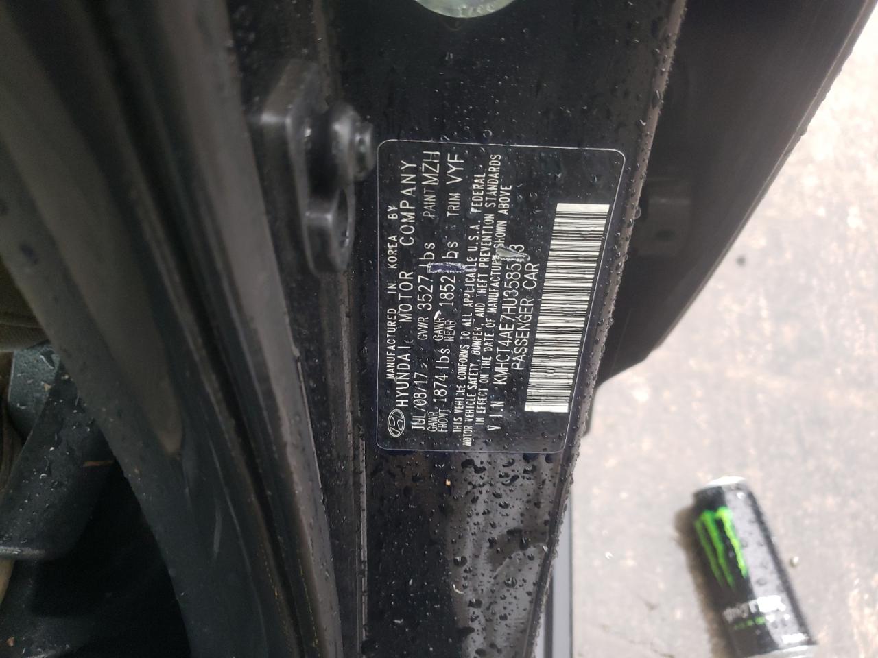 Photo 10 from auction – 2017 HYUNDAI ACCENT SE with VIN KMHCT4AE7HU358573