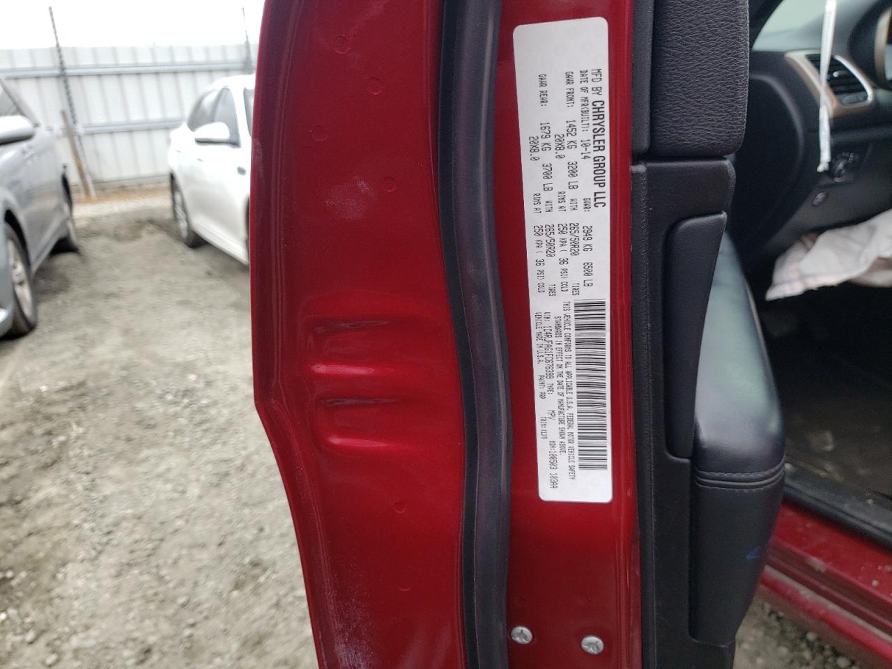 Photo 10 from auction – 2015 JEEP GRAND CHER with VIN 1C4RJFAG1FC676399