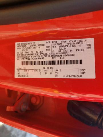 Photo 10 from auction – 2018 FORD F250 SUPER with VIN 1FT7W2BT4JEB57857