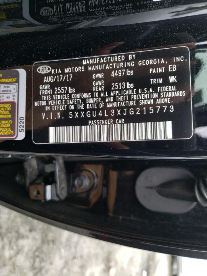 Photo 10 from auction – 2018 KIA OPTIMA EX with VIN 5XXGU4L3XJG215773