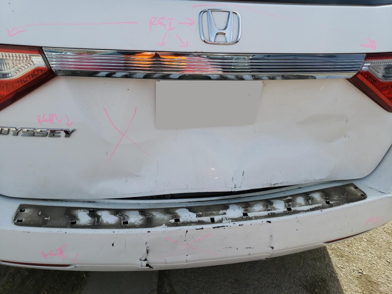 Photo 9 from auction – 2012 HONDA ODYSSEY EX with VIN 5FNRL5H63CB121003