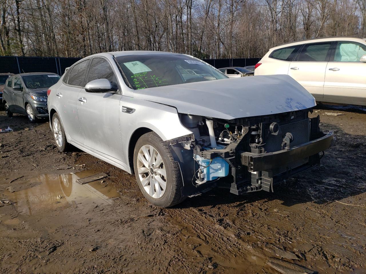 KIA OPTIMA EX 2018 with VIN 5XXGU4L37JG212037 - Photo from auction