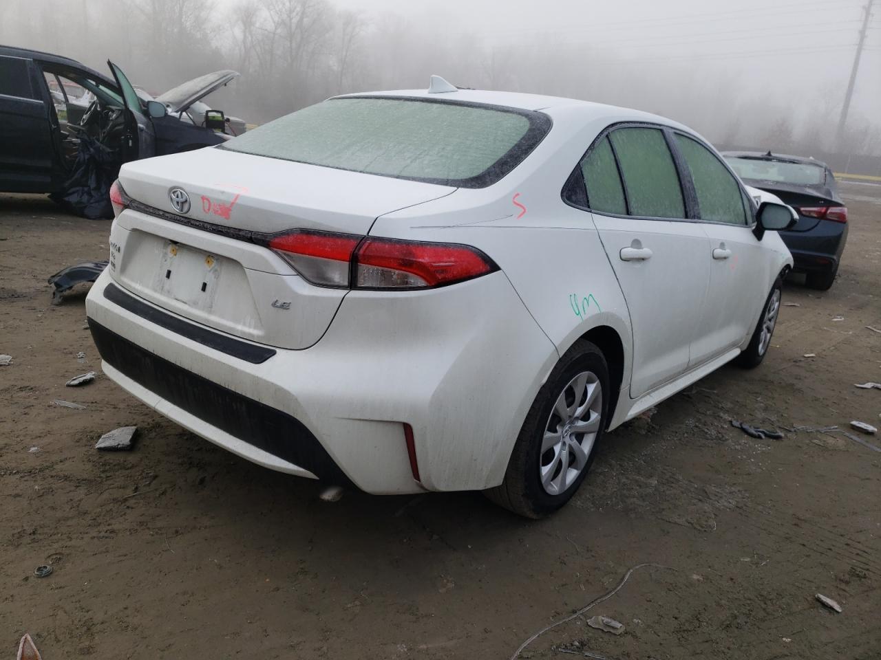 Photo 4 from auction – 2021 TOYOTA COROLLA LE with VIN JTDEPMAE4MJ142919