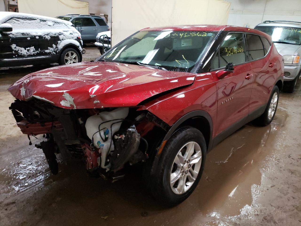 Photo 2 from auction – 2021 CHEVROLET BLAZER 2LT with VIN 3GNKBHR46MS523097