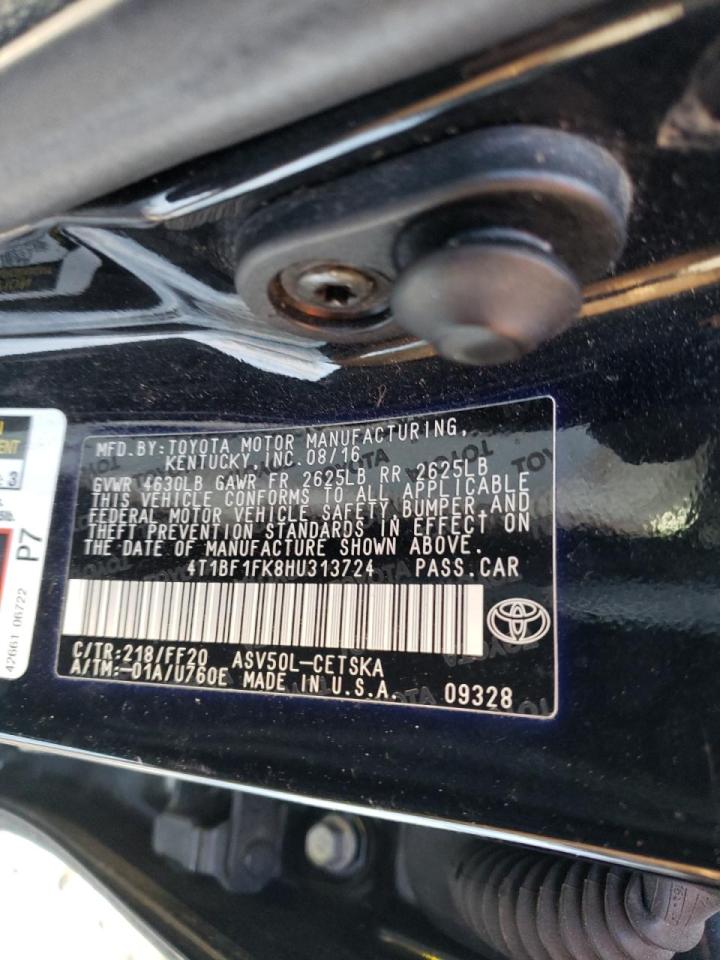 Photo 10 from auction – 2017 TOYOTA CAMRY LE with VIN 4T1BF1FK8HU313724