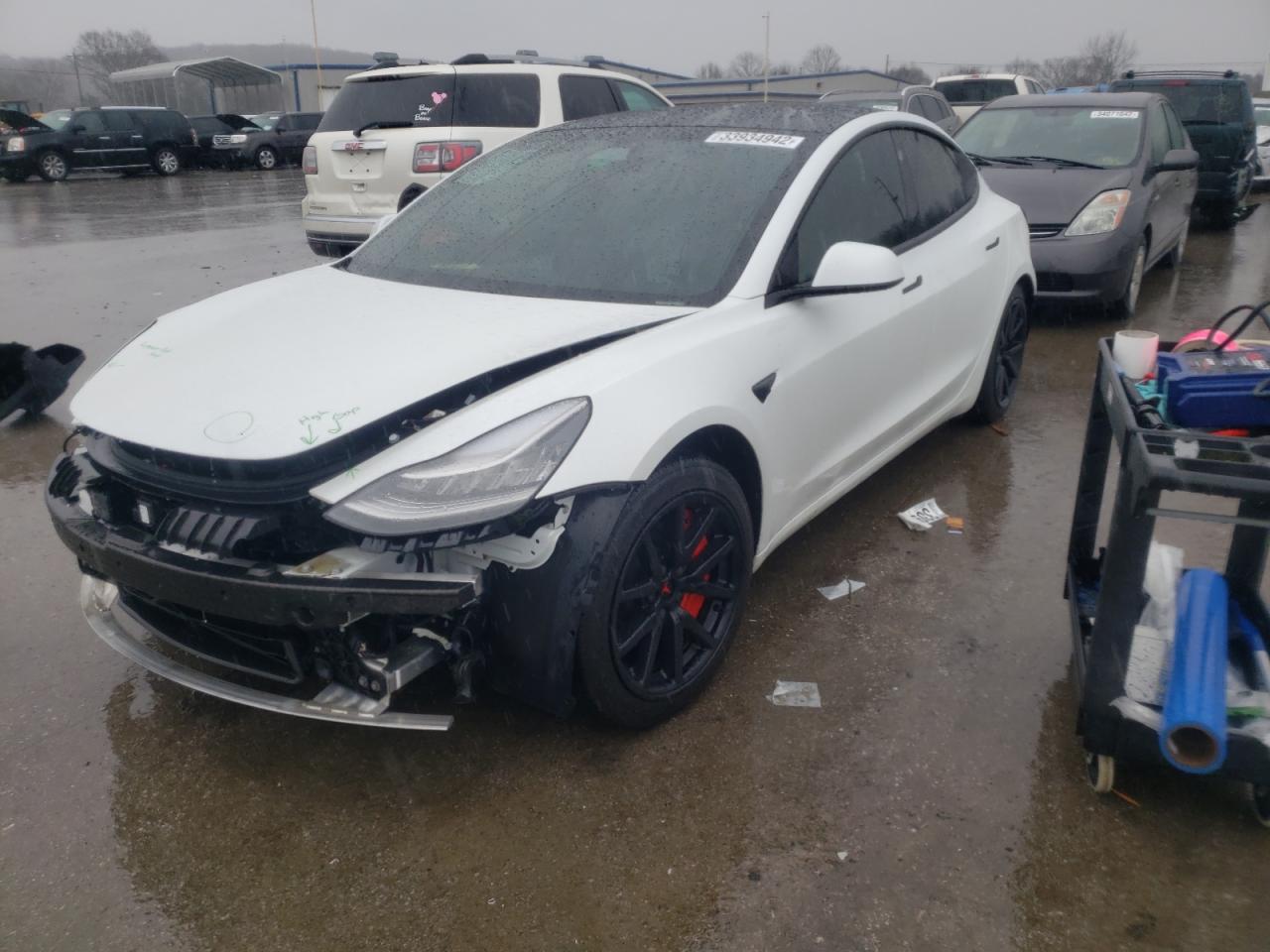 Photo 2 from auction – 2021 TESLA MODEL 3 with VIN 5YJ3E1EB5MF855136