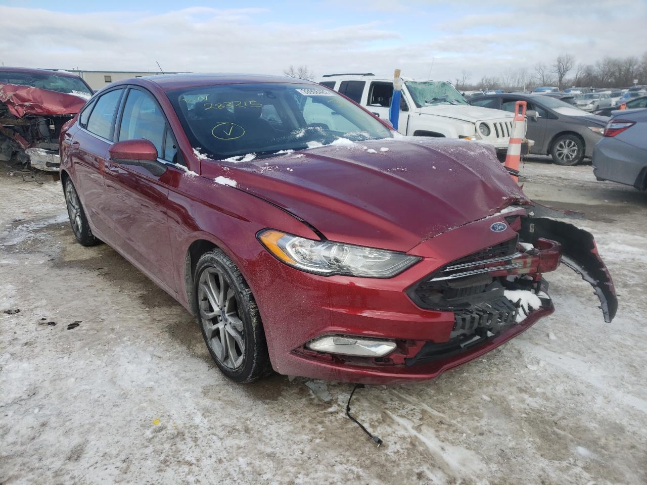 Photo 1 from auction – 2017 FORD FUSION SE with VIN 3FA6P0H77HR283215
