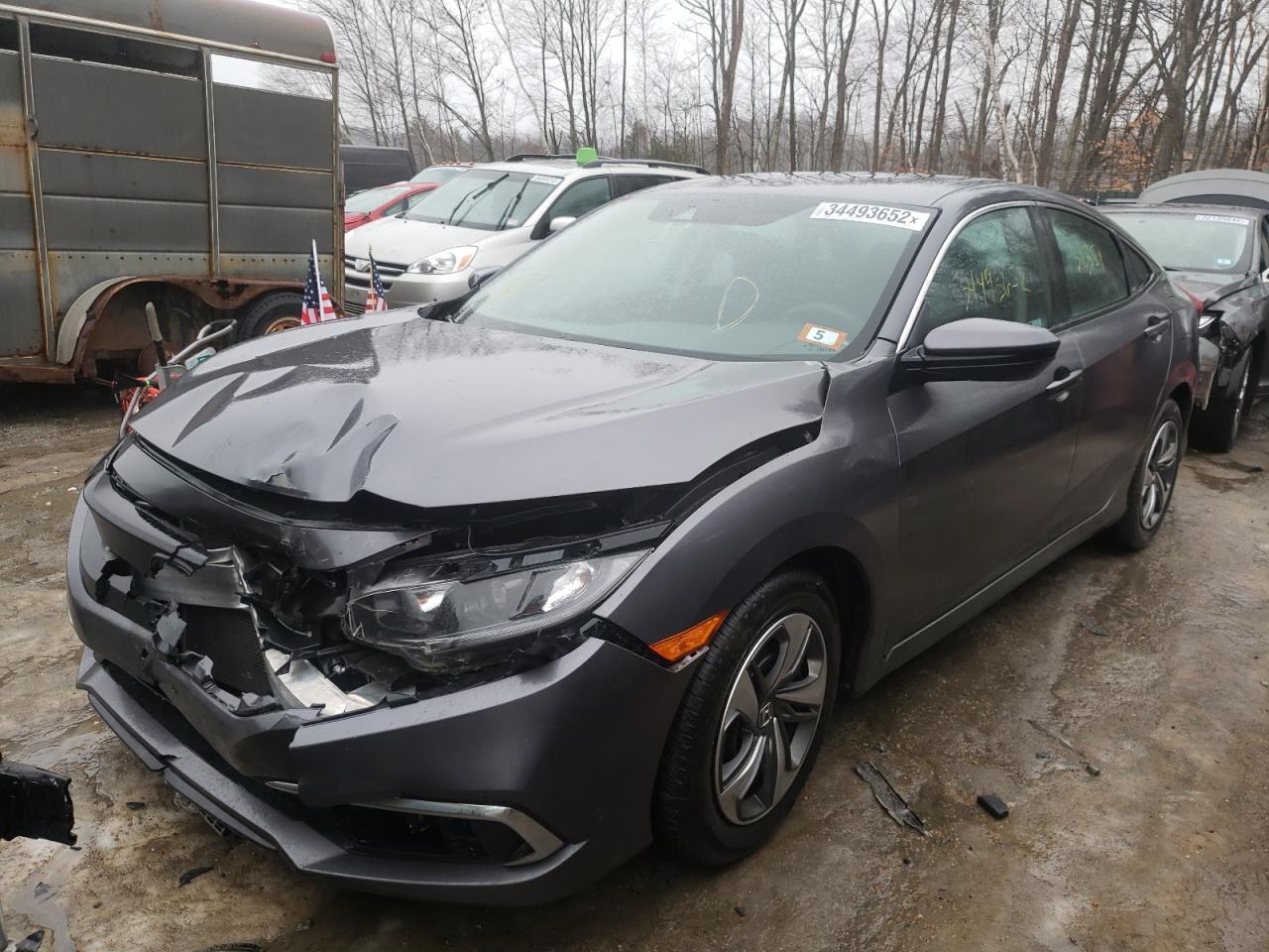 Photo 2 from auction – 2019 HONDA CIVIC LX with VIN 2HGFC2F62KH561485
